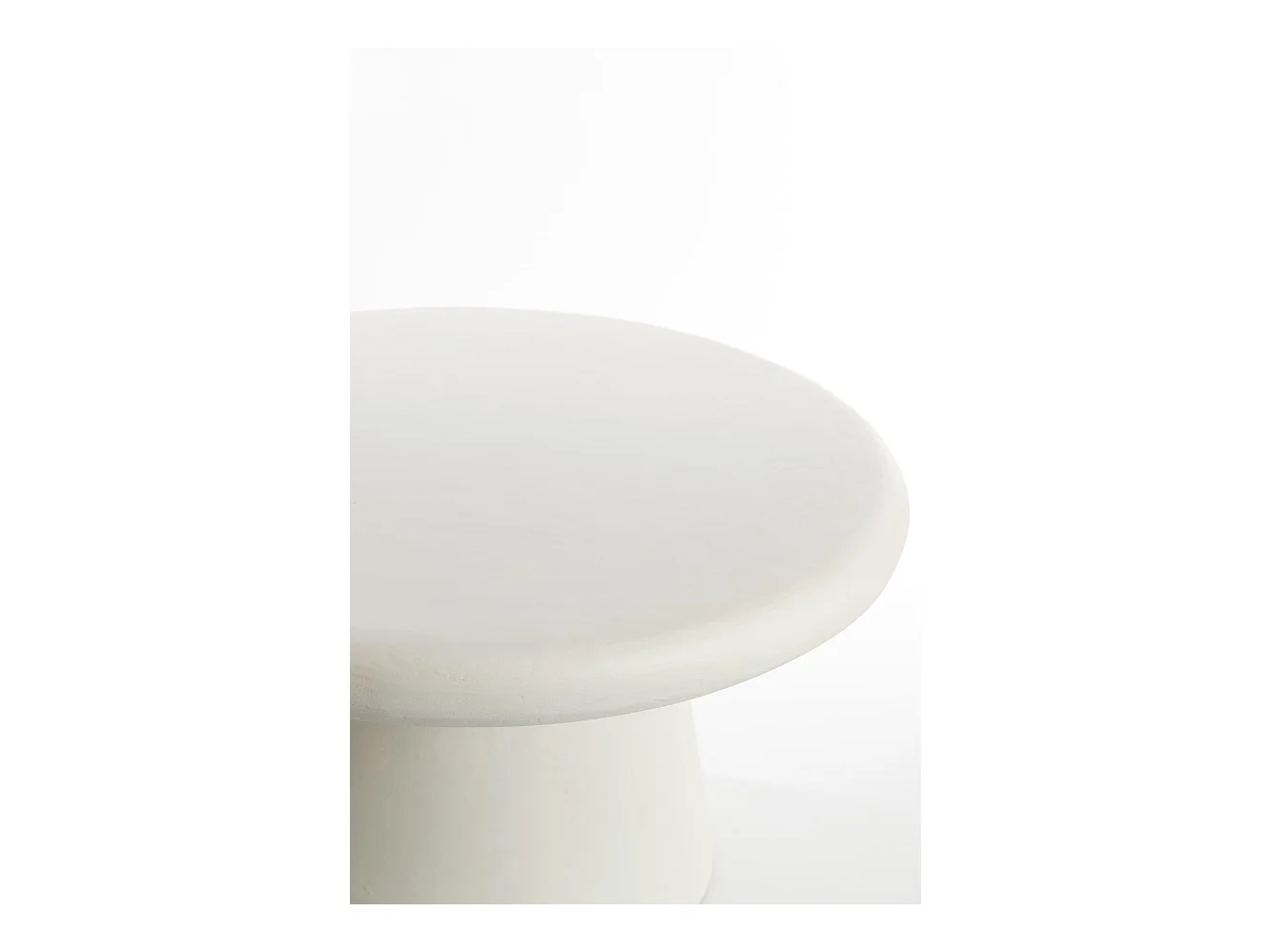 Table basse KULONA - Ø70x38cm - Blanc