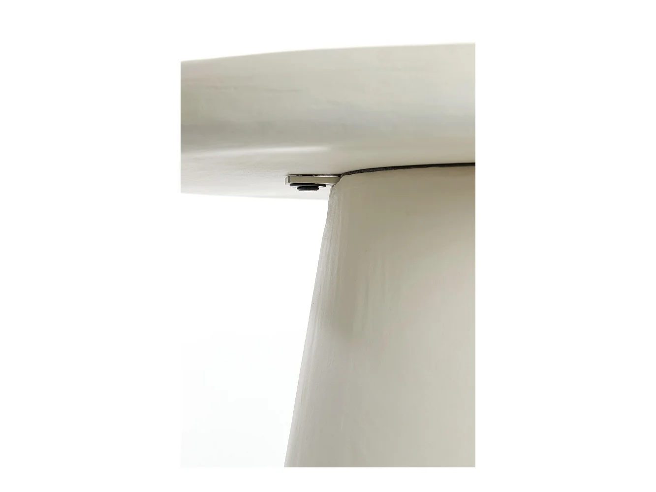 Table basse KULONA - Ø70x38cm - Blanc