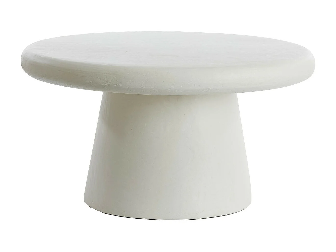 Table basse KULONA - Ø70x38cm - Blanc