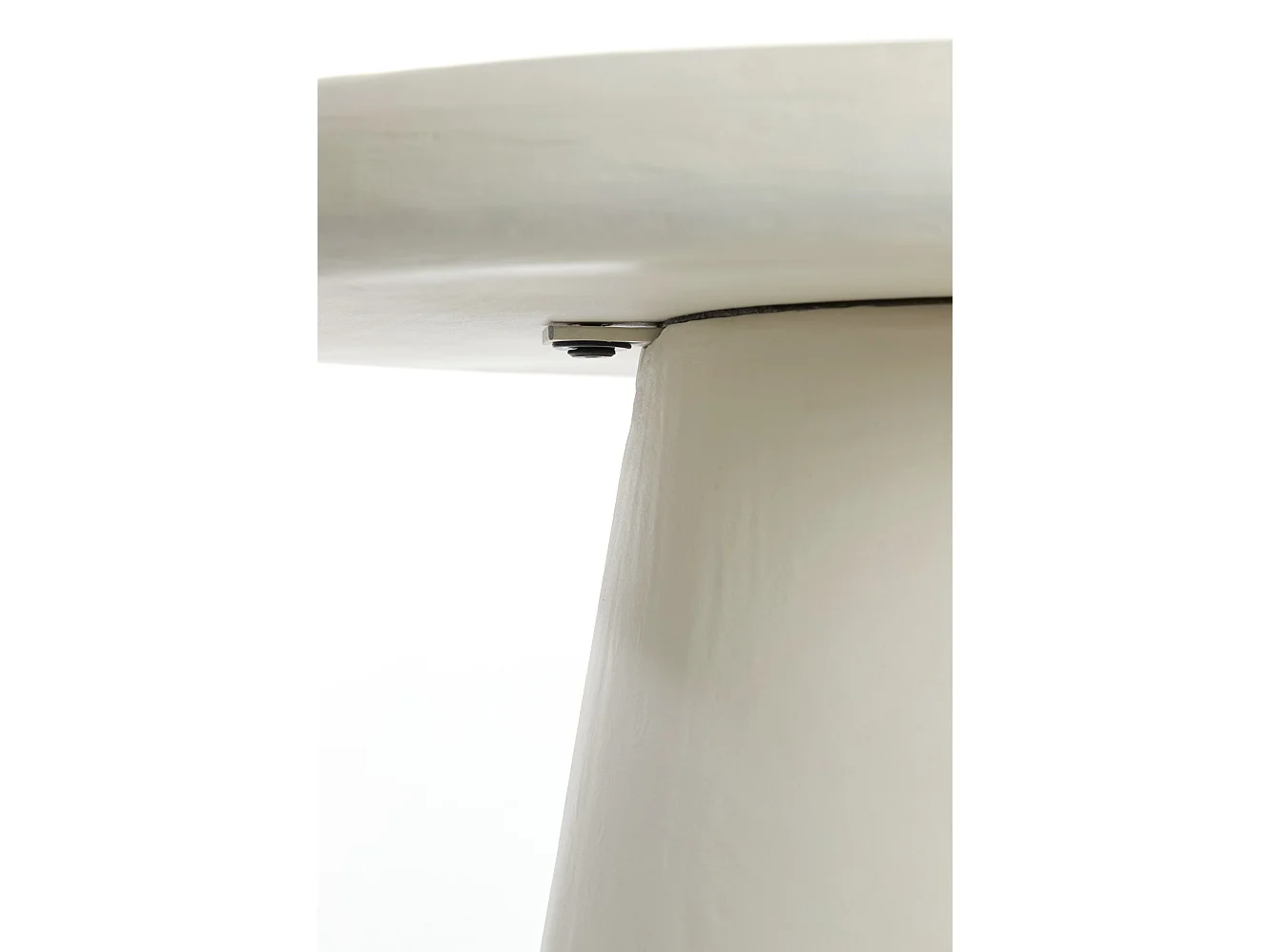 Table basse KULONA - Ø70x38cm - Blanc