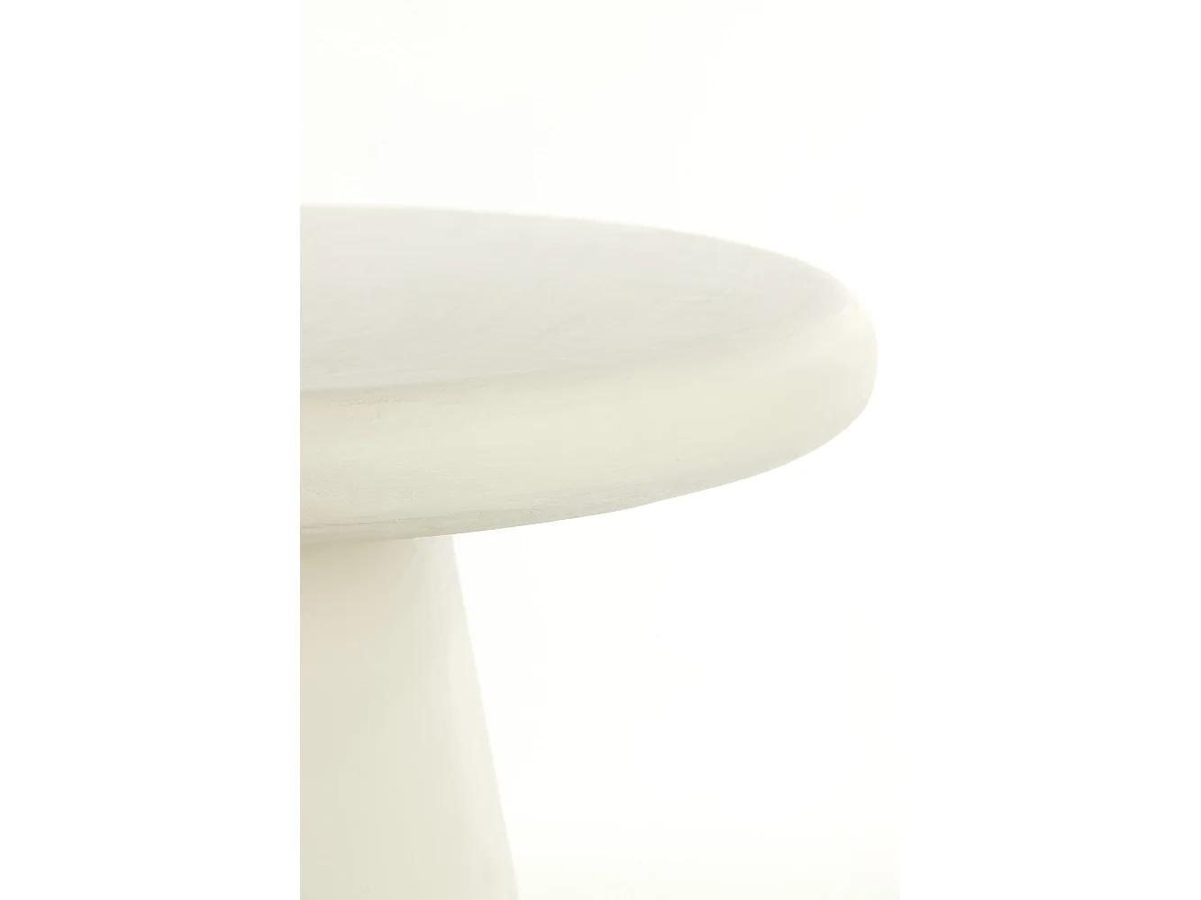 Table basse KULONA - Ø70x38cm - Blanc