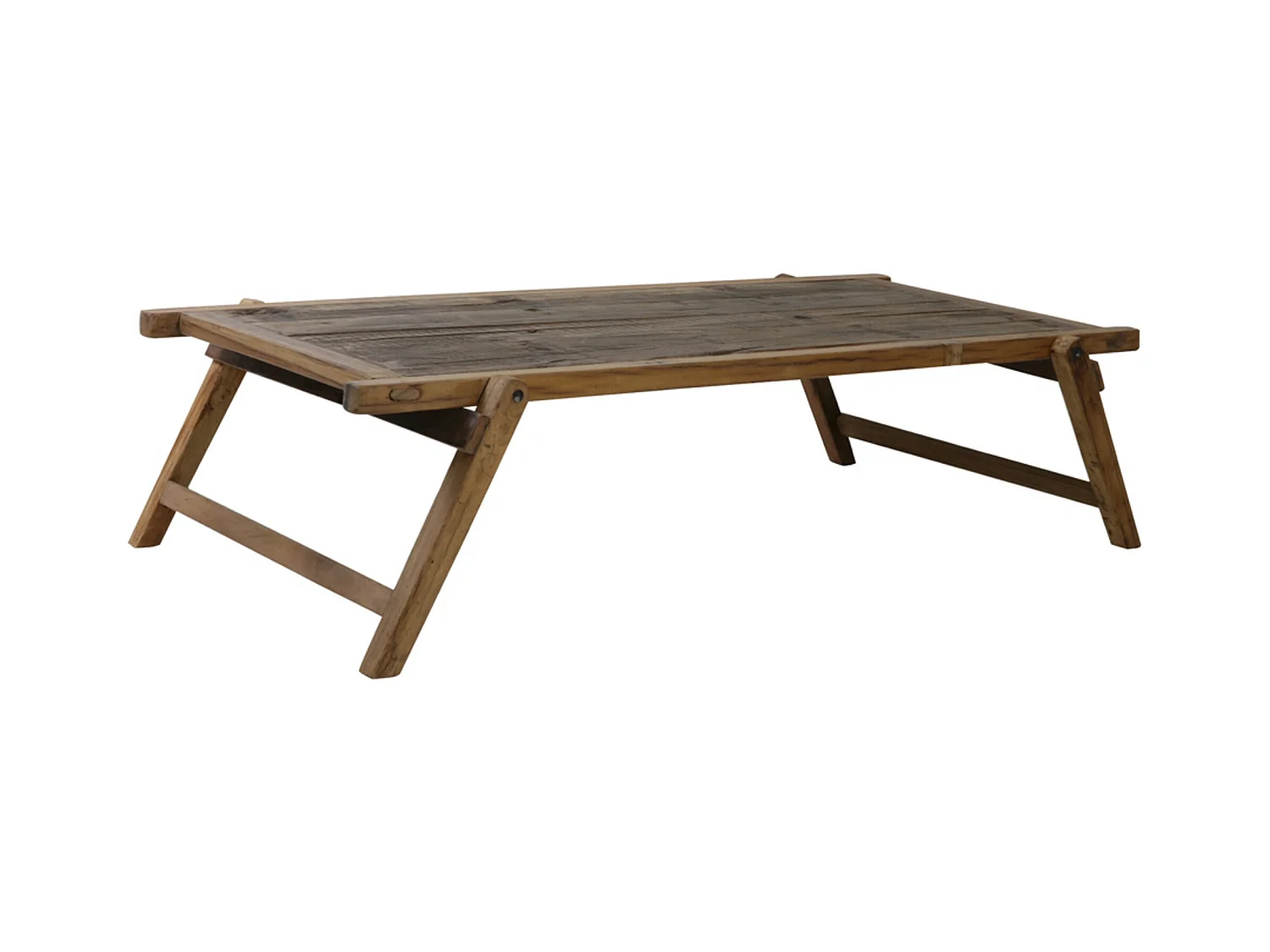 Table basse MILITARY - 180x85x43,5cm - Marron