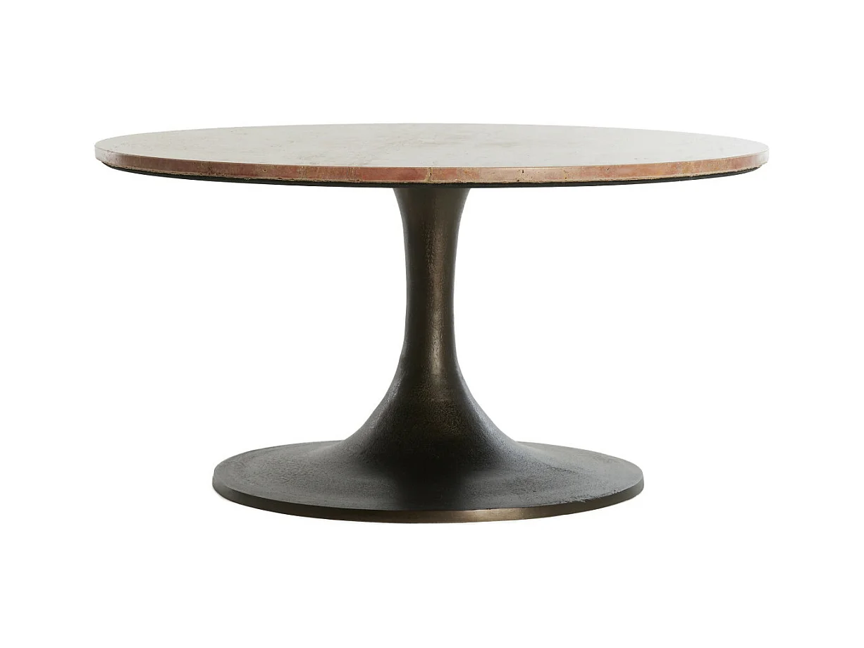Table d'appoint DOLIN - Ø75x38cm - Rouge