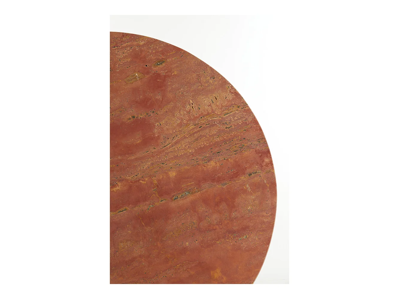 Table d'appoint DOLIN - Ø75x38cm - Rouge