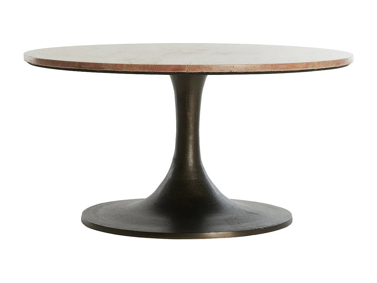 Bijzettafel DOLIN - Ø75x38cm - Rood