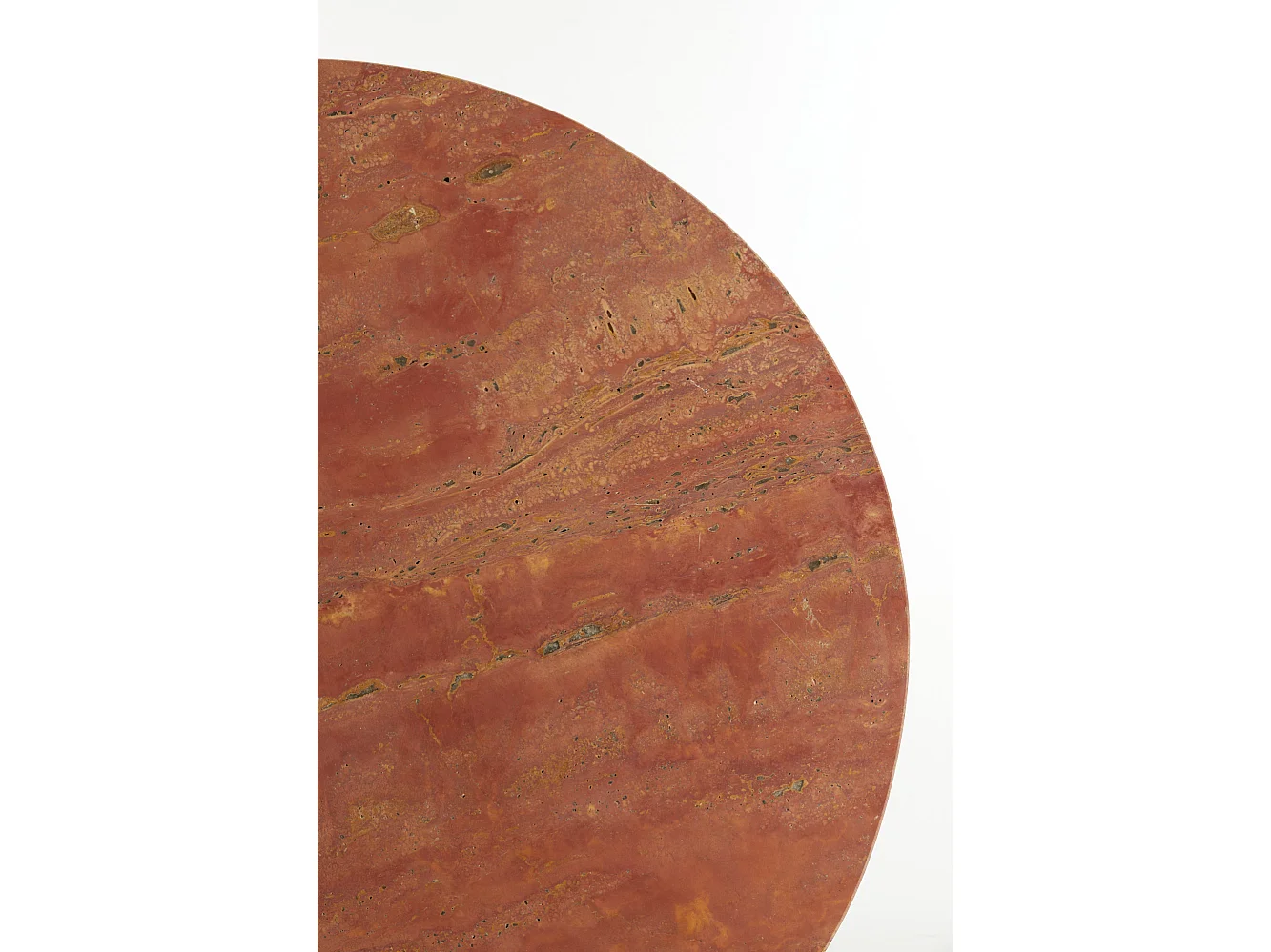 Bijzettafel DOLIN - Ø75x38cm - Rood