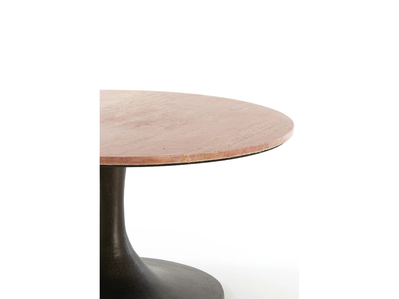 Bijzettafel DOLIN - Ø75x38cm - Rood