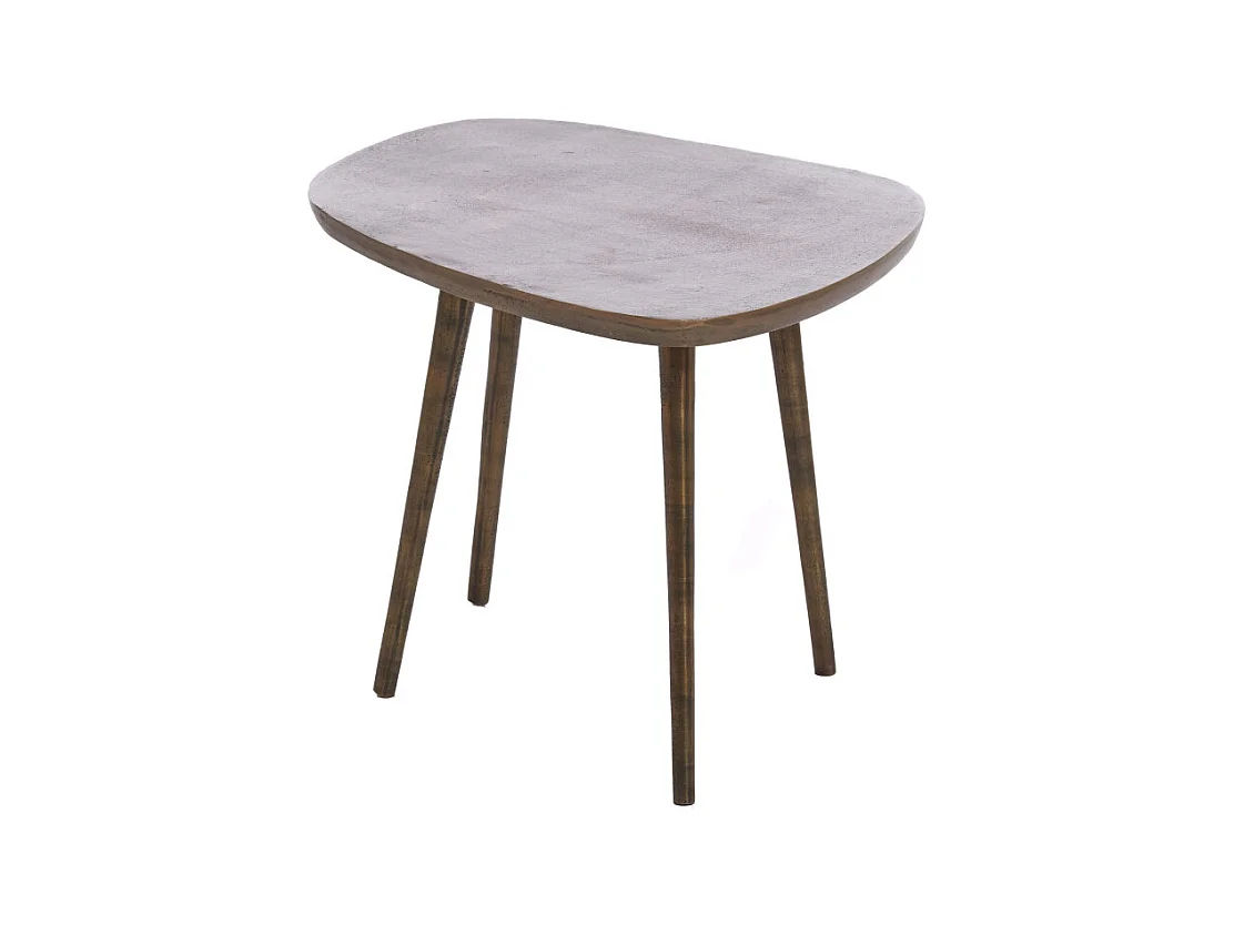 Table d'appoint PUNO - 48x32x37cm - Bronze
