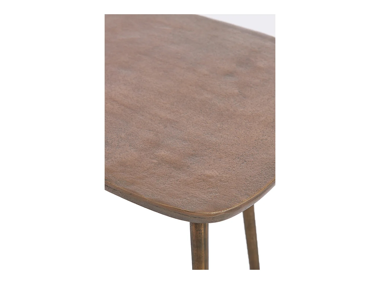Table d'appoint PUNO - 48x32x37cm - Bronze