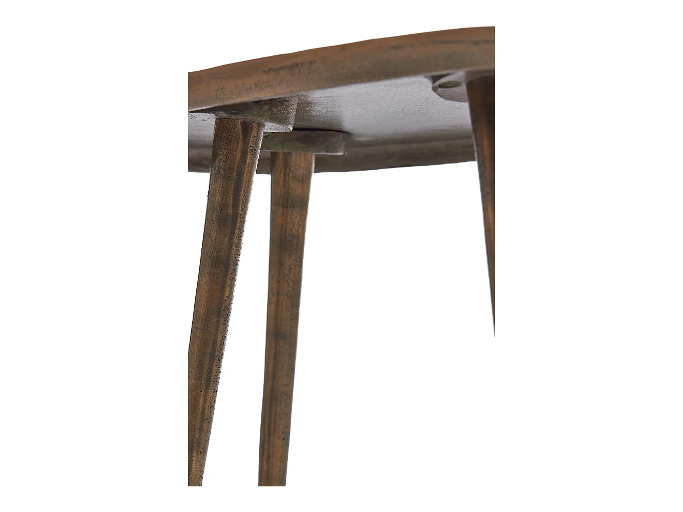 Table d'appoint PUNO - 48x32x37cm - Bronze