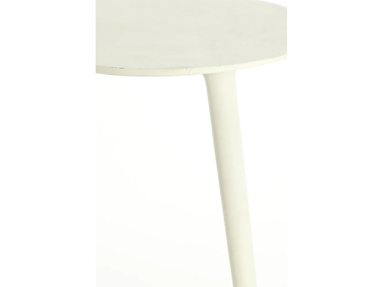 Table d'appoint LINOS - 53x30x48cm - Blanc