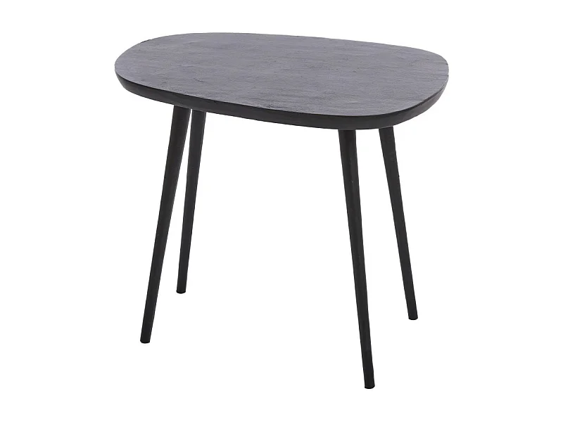 Table d'appoint PUNO - 56x44x44cm - Noir