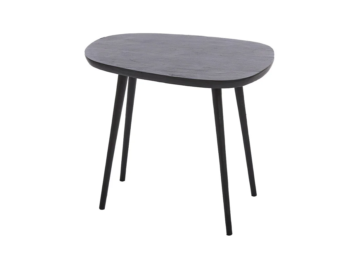 Table d'appoint PUNO - 56x44x44cm - Noir