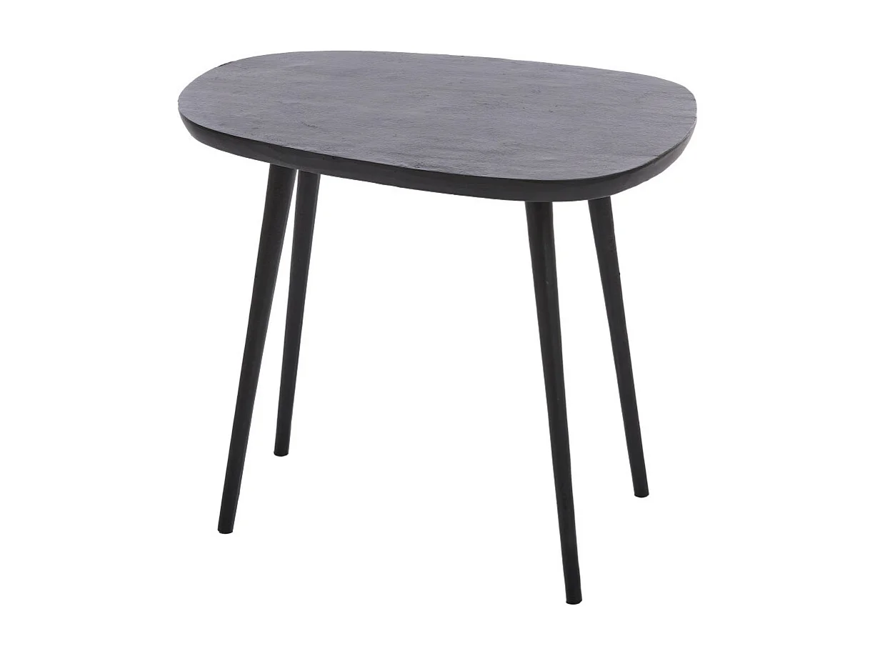 Table d'appoint PUNO - 56x44x44cm - Noir