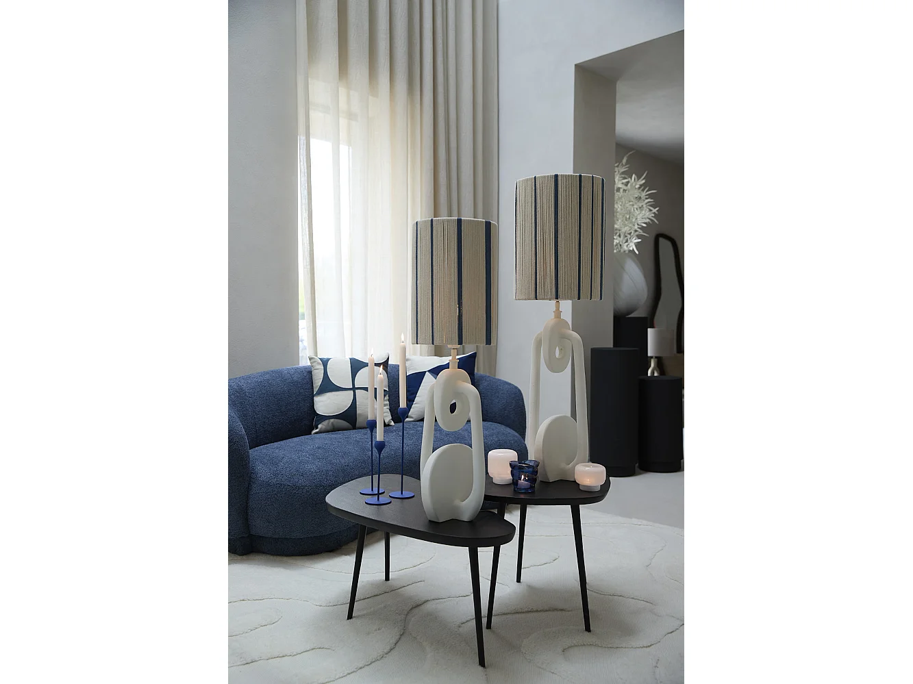 Table d'appoint PUNO - 56x44x44cm - Noir