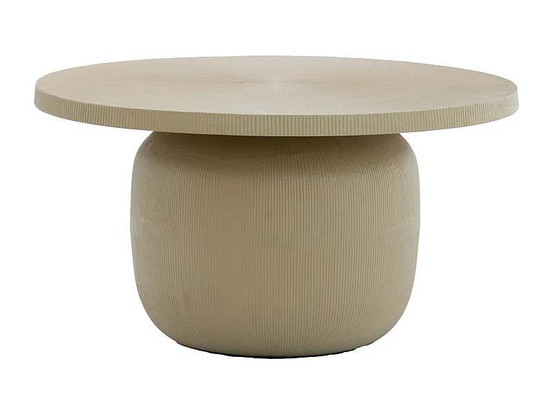 Couchtisch TIGRAN - Ø75,5x41,5cm - Braun