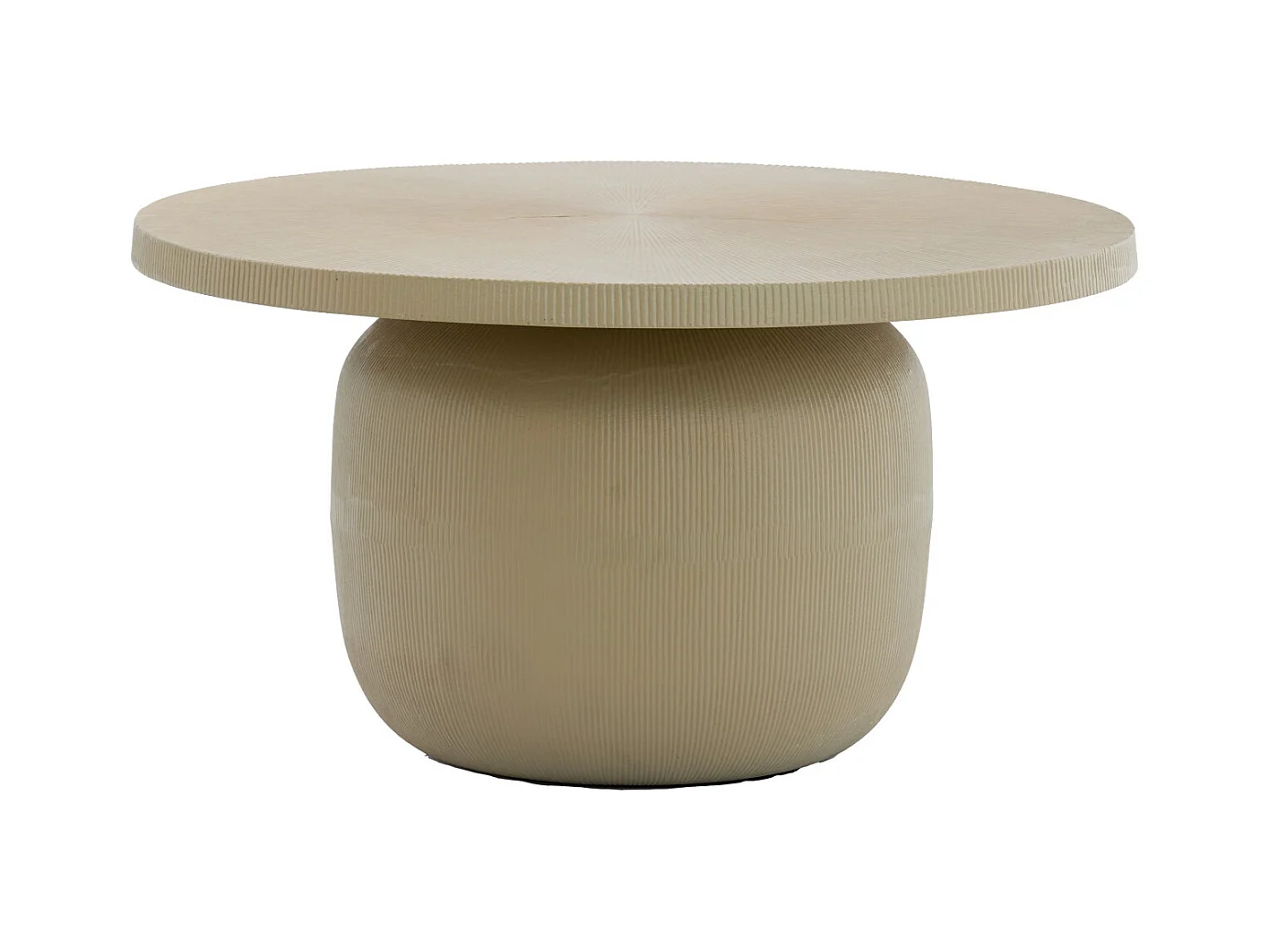 Table basse TIGRAN - Ø75,5x41,5cm - Marron