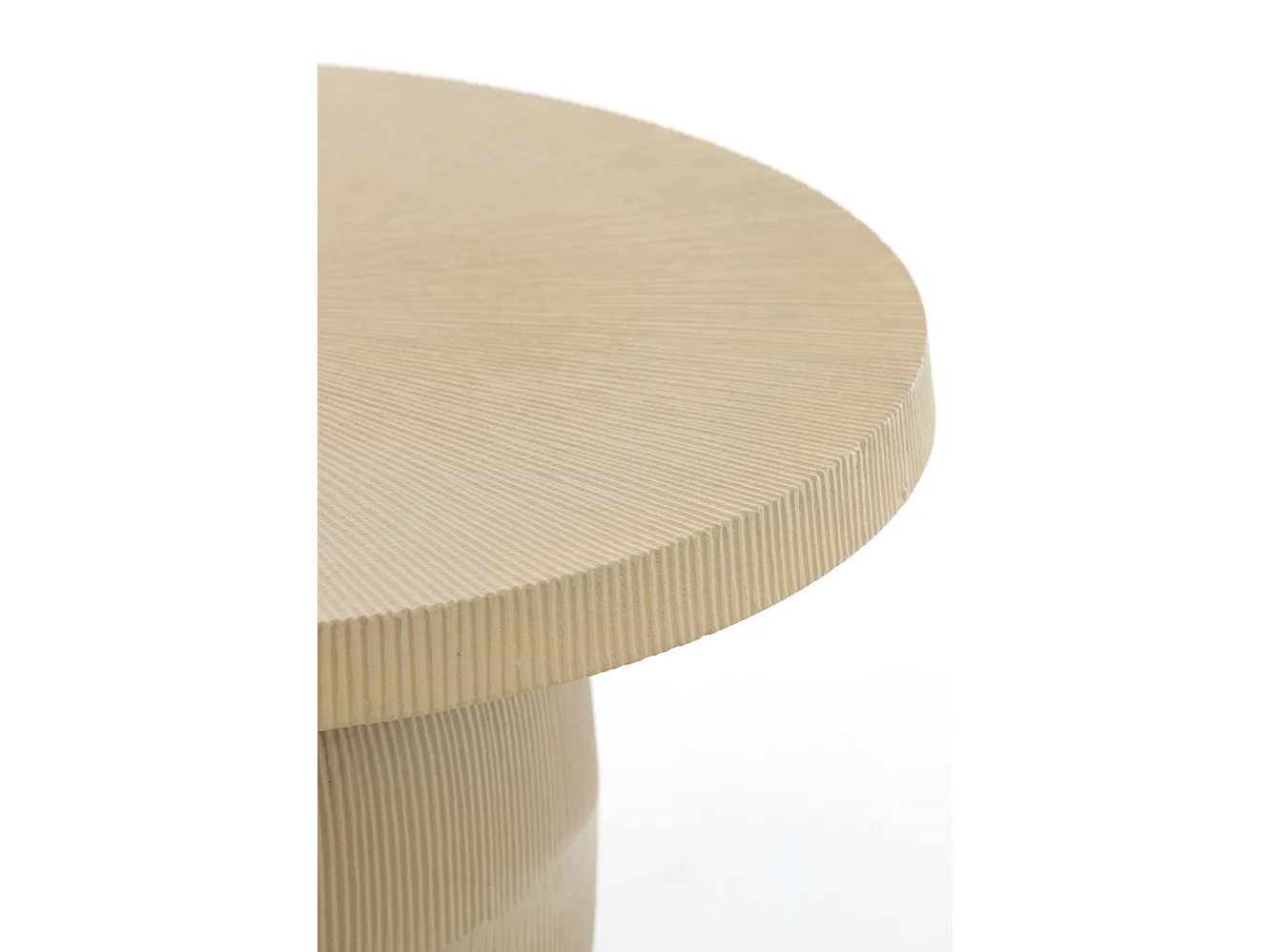 Table basse TIGRAN - Ø75,5x41,5cm - Marron