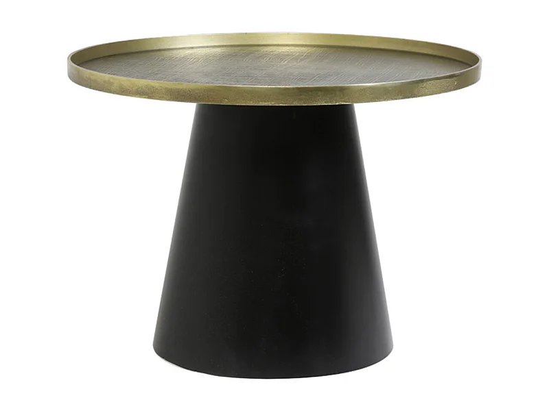 Mesa de centro POPETA - Ø60x44cm - Bronce