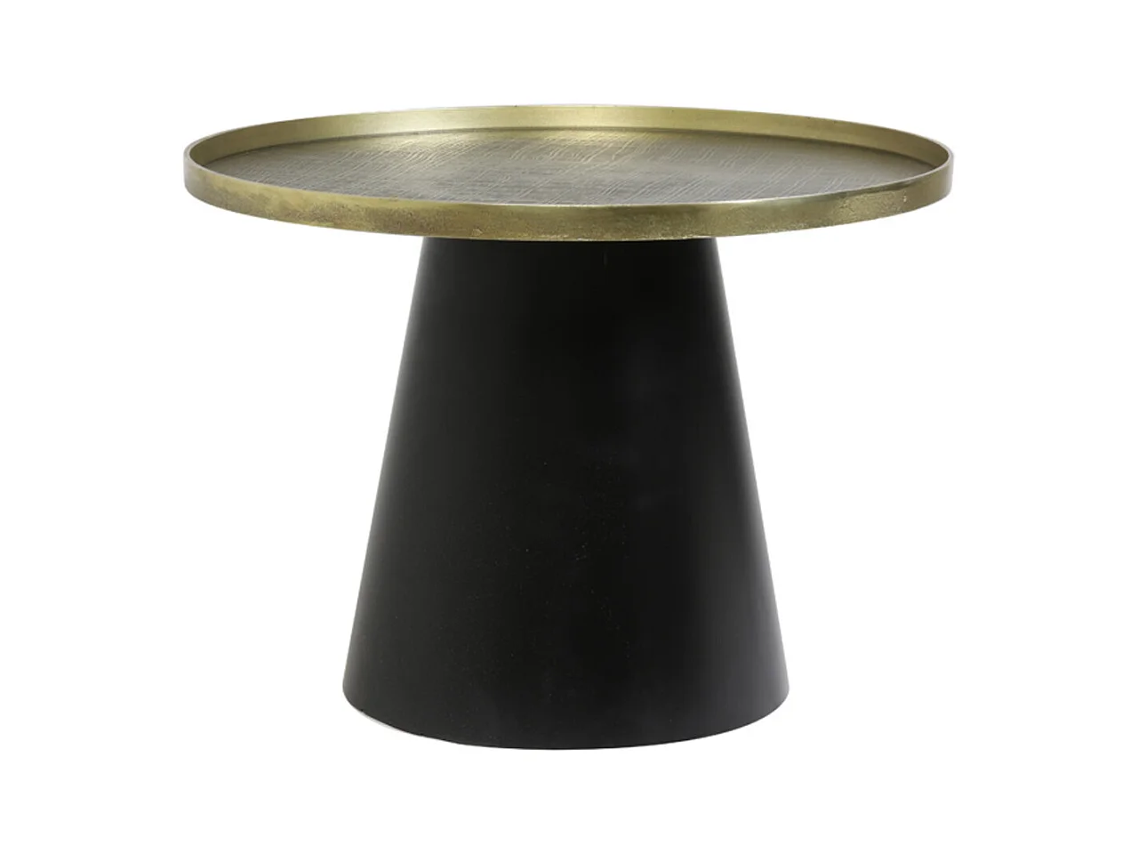 Mesa de centro POPETA - Ø60x44cm - Bronce