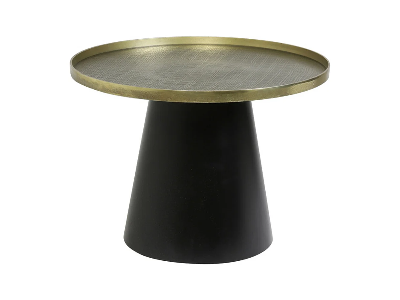 Mesa de centro POPETA - Ø60x44cm - Bronce