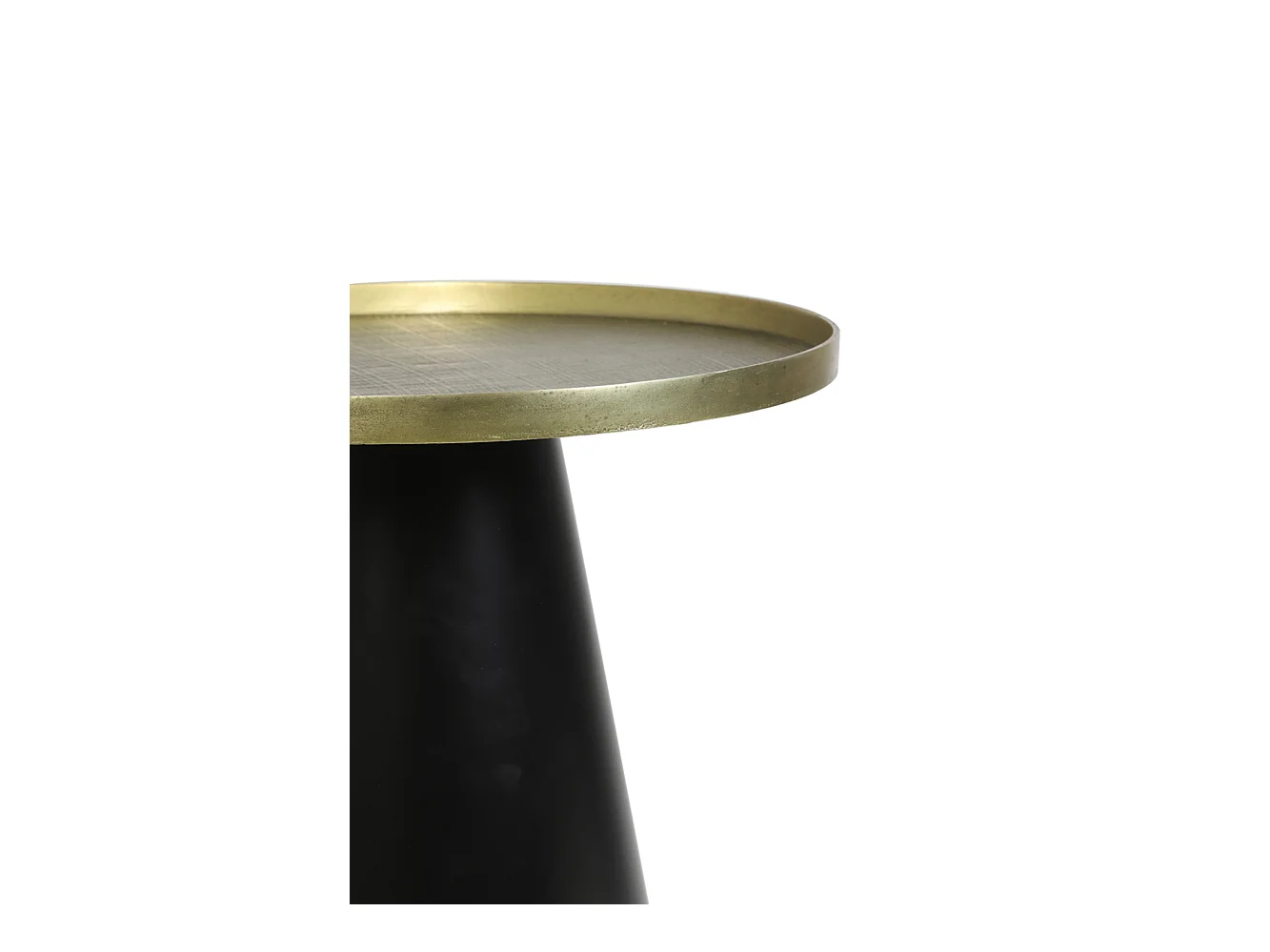 Mesa de centro POPETA - Ø60x44cm - Bronce