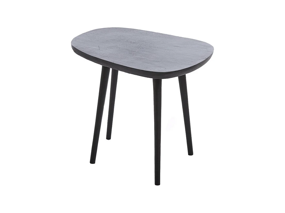 Table d'appoint PUNO - 48x32x37cm - Noir
