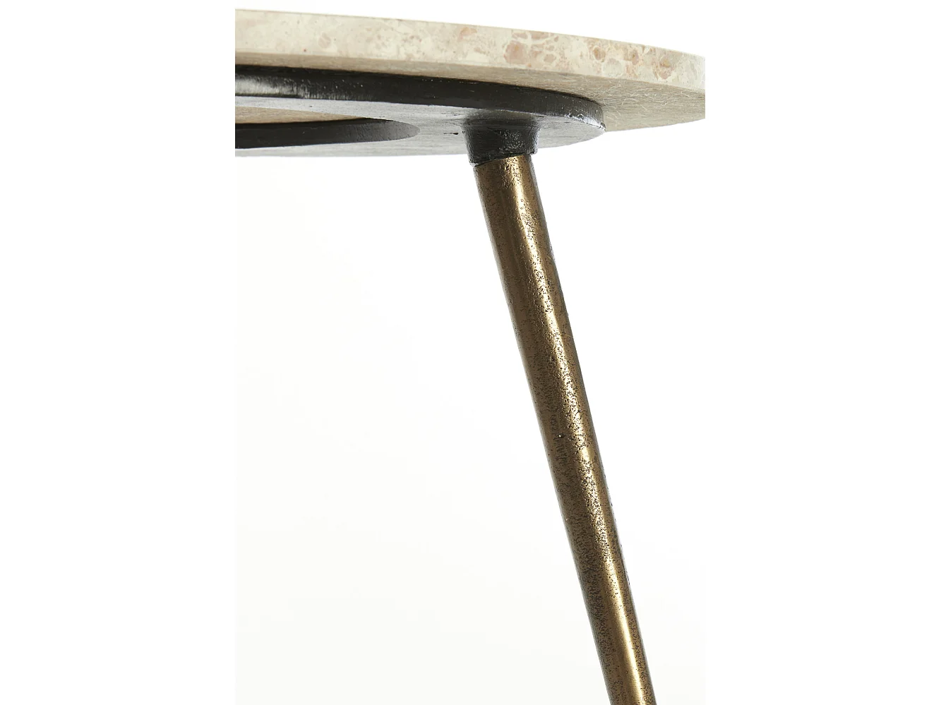 Table d'appoint ZECA - Ø59x41cm - Gris