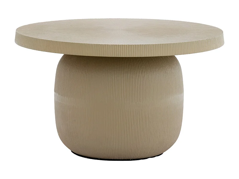 Mesa de centro TIGRAN - Ø59x35,5cm - Marrón