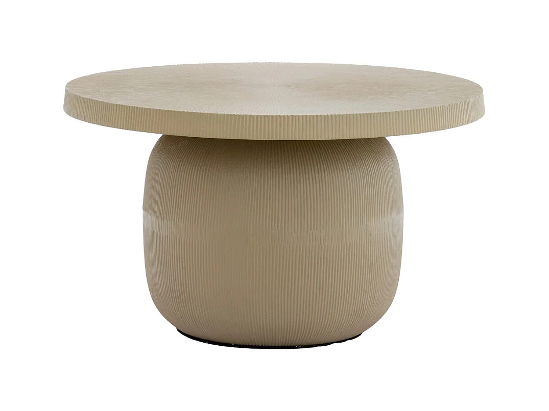 Table basse TIGRAN - Ø59x35,5cm - Marron