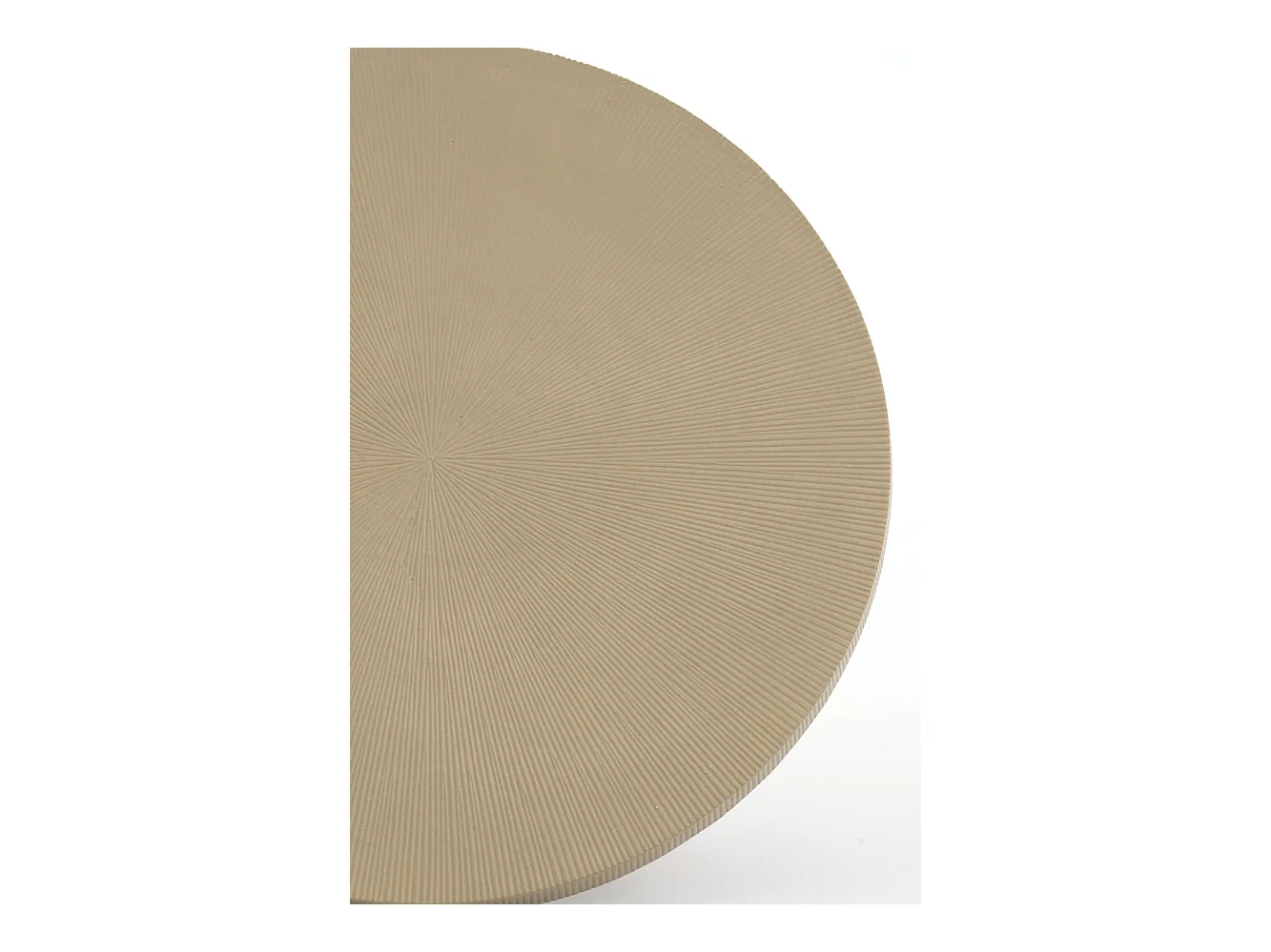 Table basse TIGRAN - Ø59x35,5cm - Marron