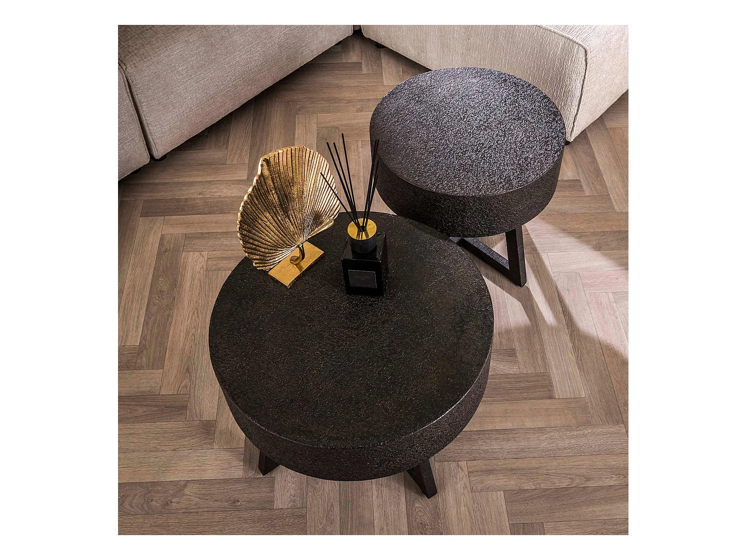 Table basse D50 Bulky Ferro - Ferro Métallisé