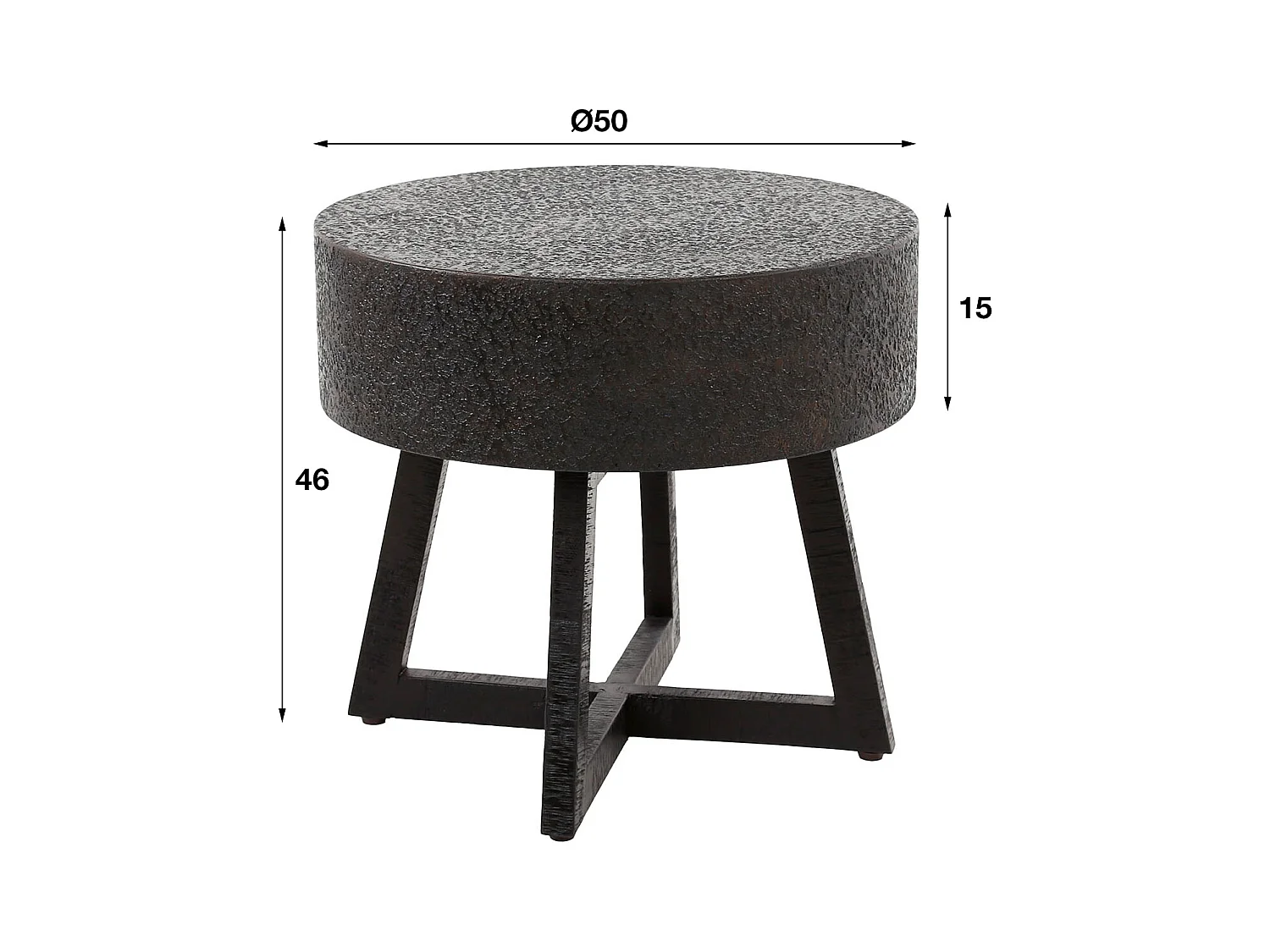 Table basse D50 Bulky Ferro - Ferro Métallisé