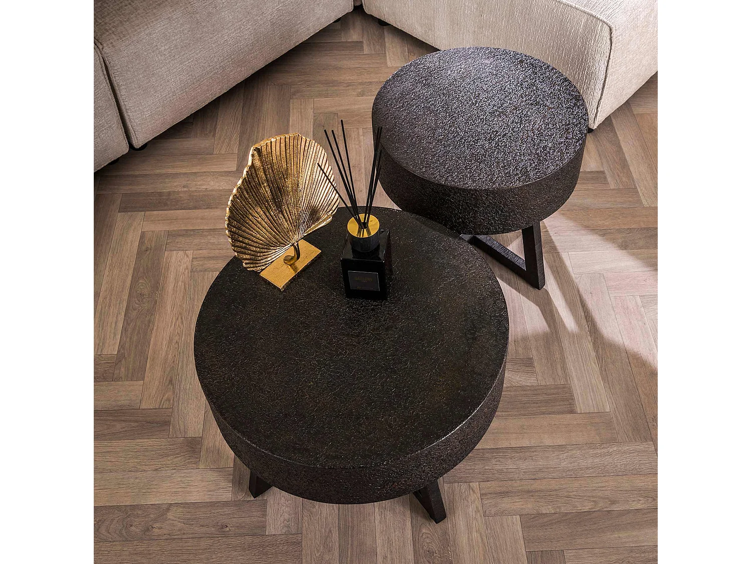 Salontafel D50 Bulky Ferro - Ferro Metallic