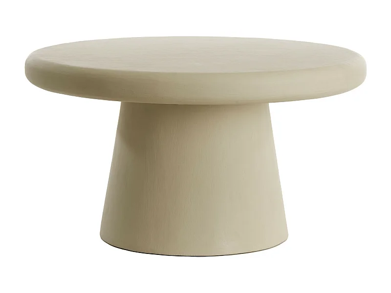 Couchtisch KULONA - Ø70x38cm - Braun