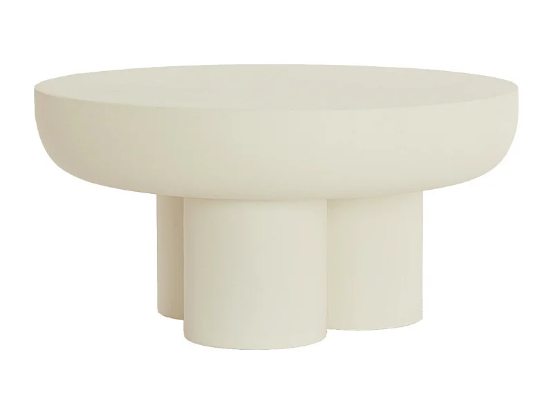 Salontafel MIZUHO - Ø70x35cm - Wit