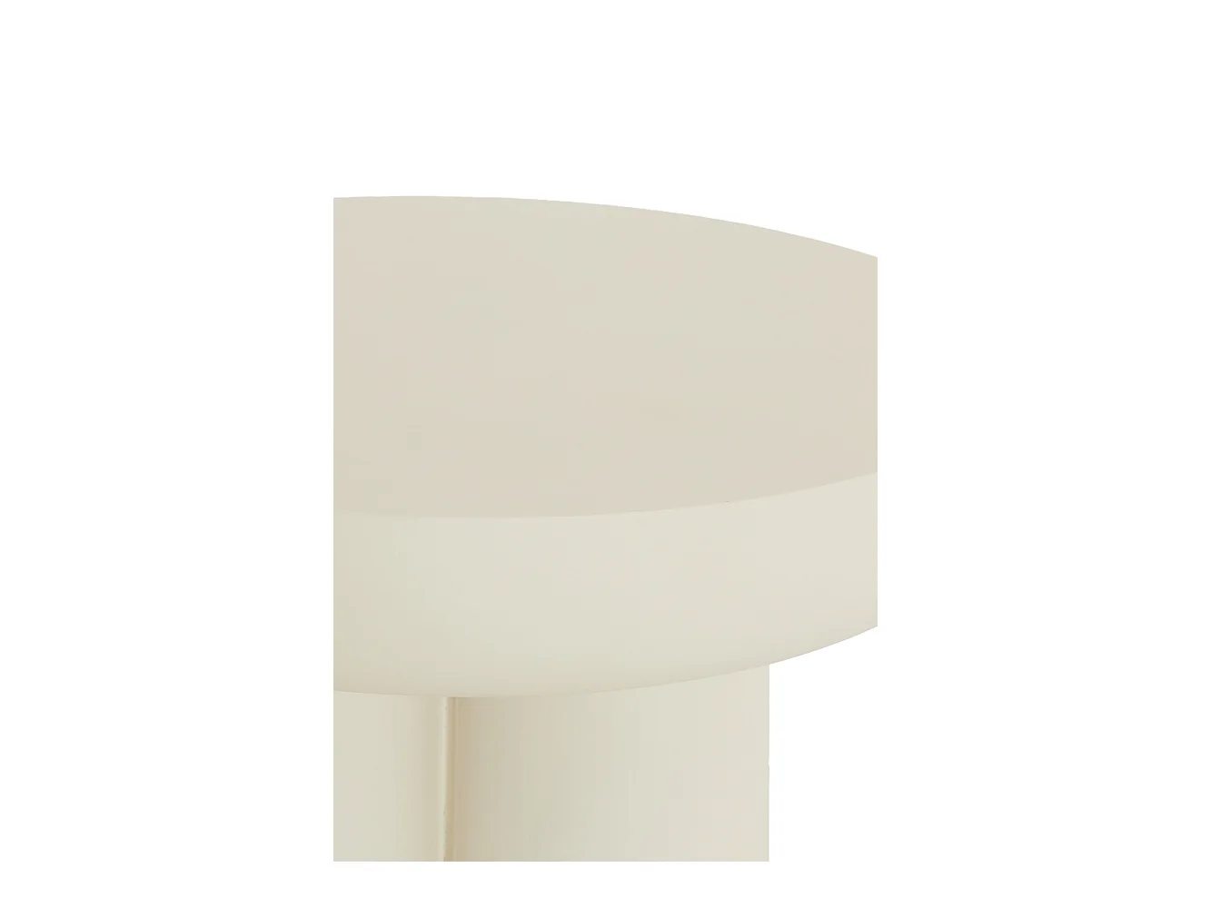 Table basse MIZUHO - Ø70x35cm - Blanc