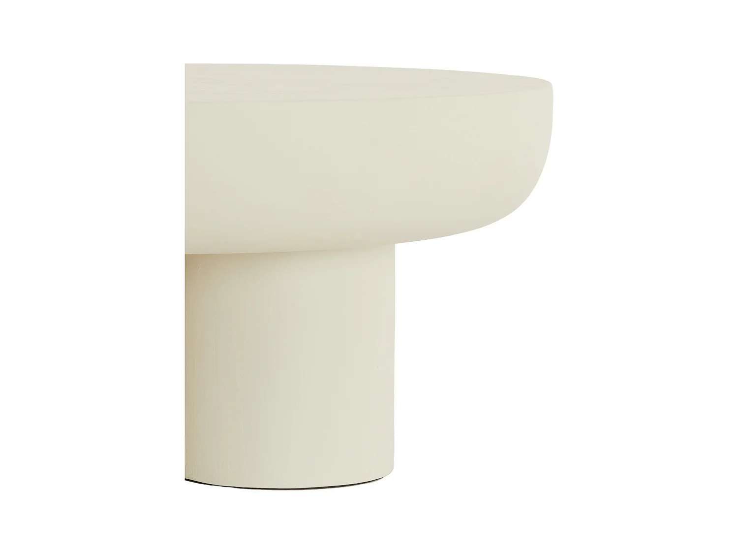 Table basse MIZUHO - Ø70x35cm - Blanc