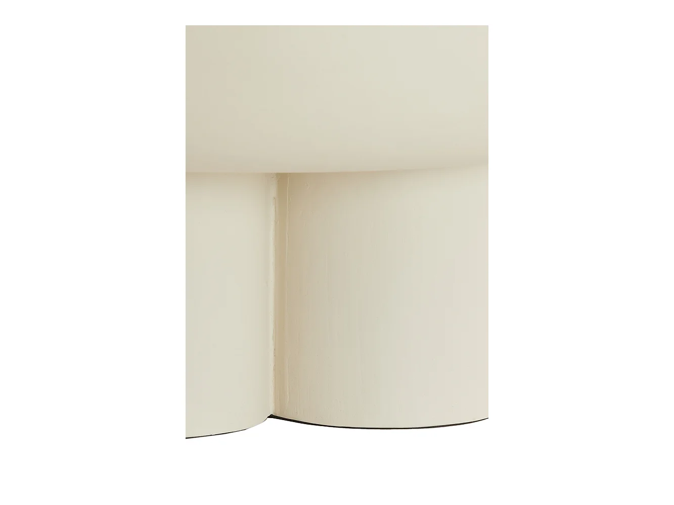 Table basse MIZUHO - Ø70x35cm - Blanc