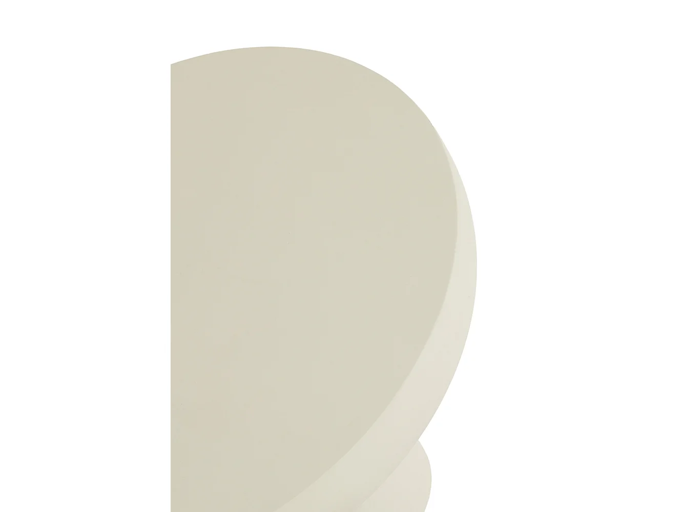 Table basse MIZUHO - Ø70x35cm - Blanc