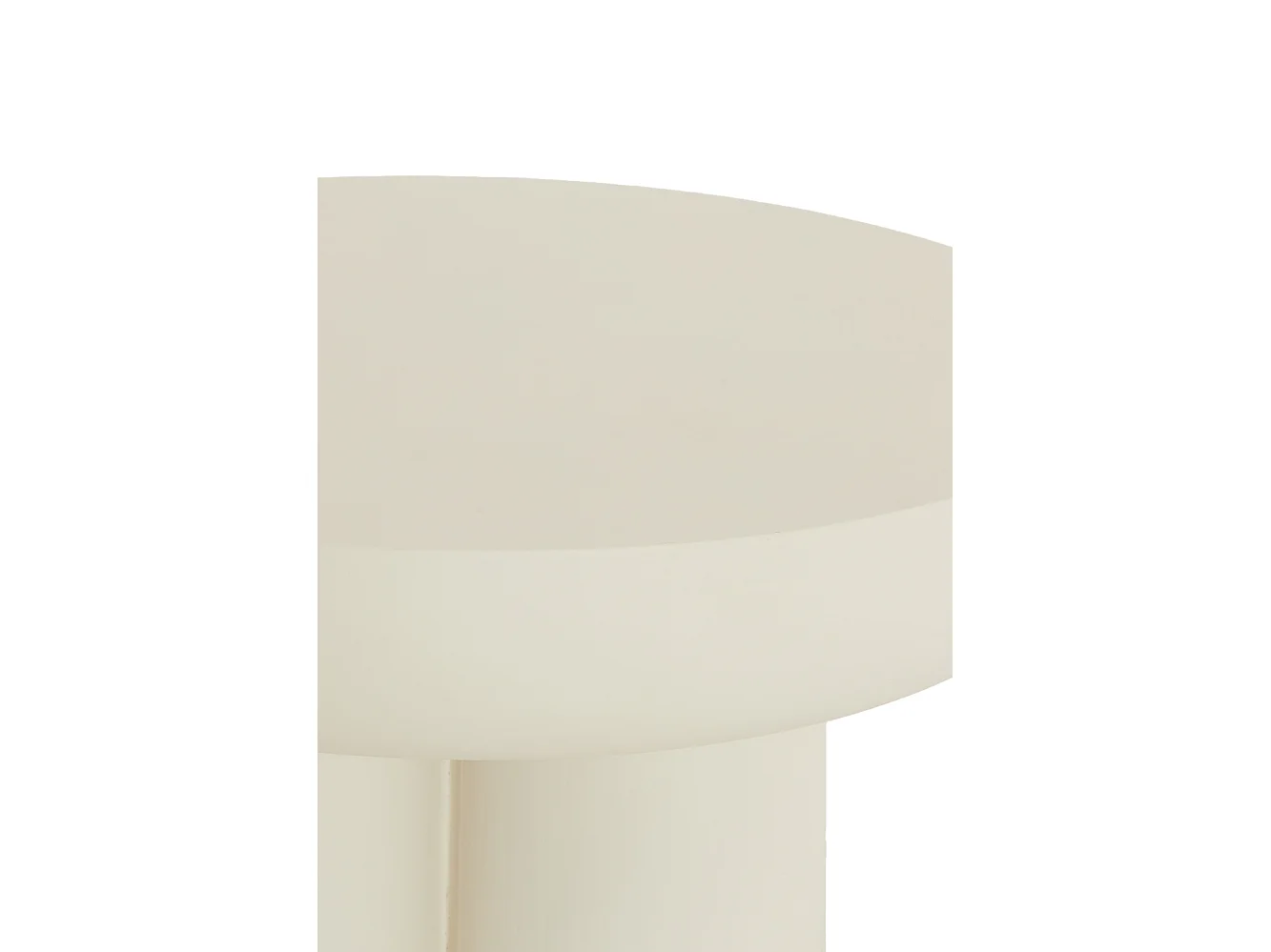 Table basse MIZUHO - Ø70x35cm - Blanc