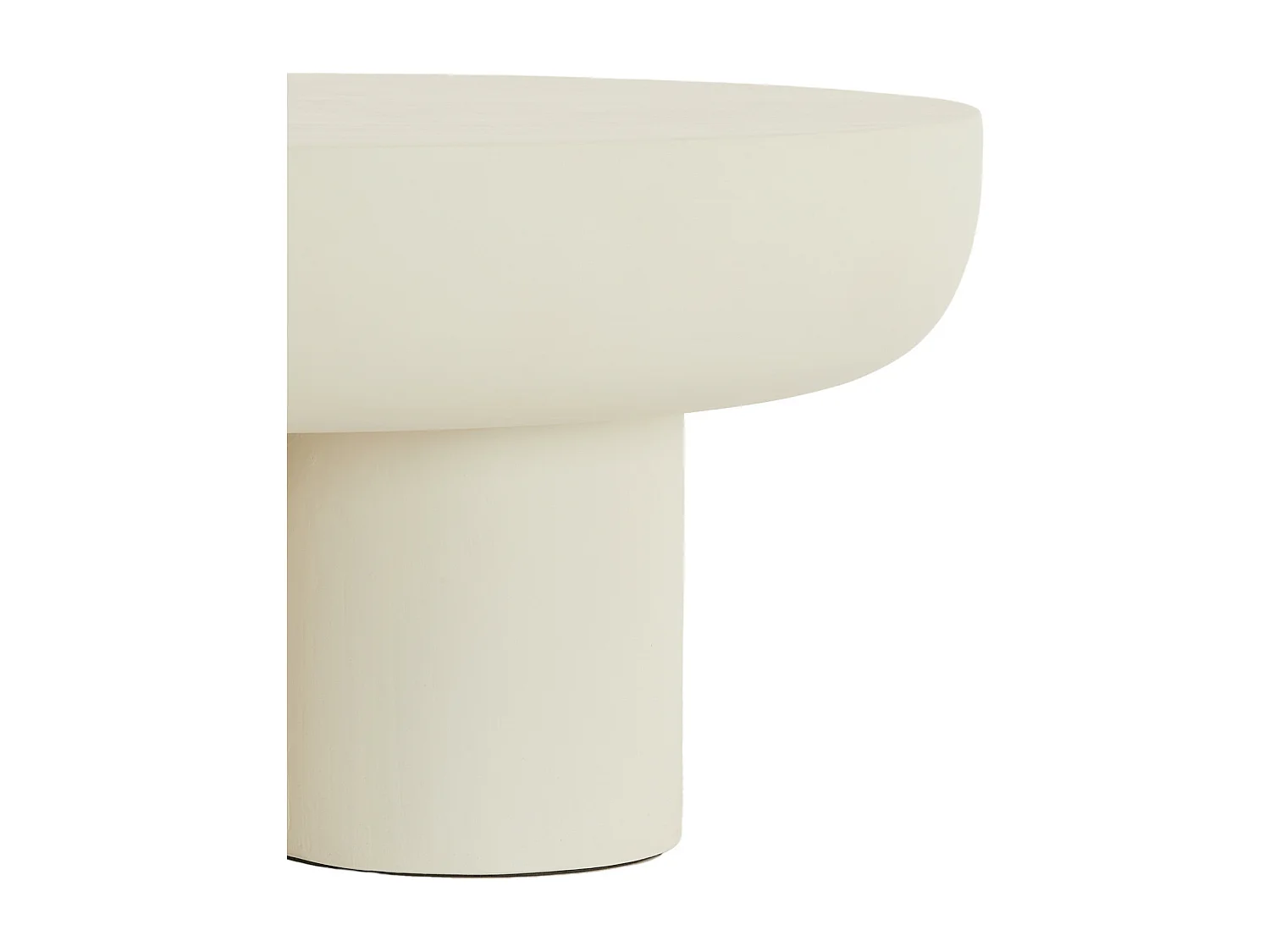 Table basse MIZUHO - Ø70x35cm - Blanc