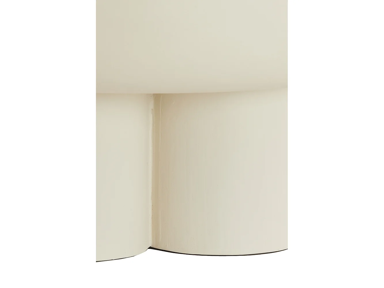 Table basse MIZUHO - Ø70x35cm - Blanc