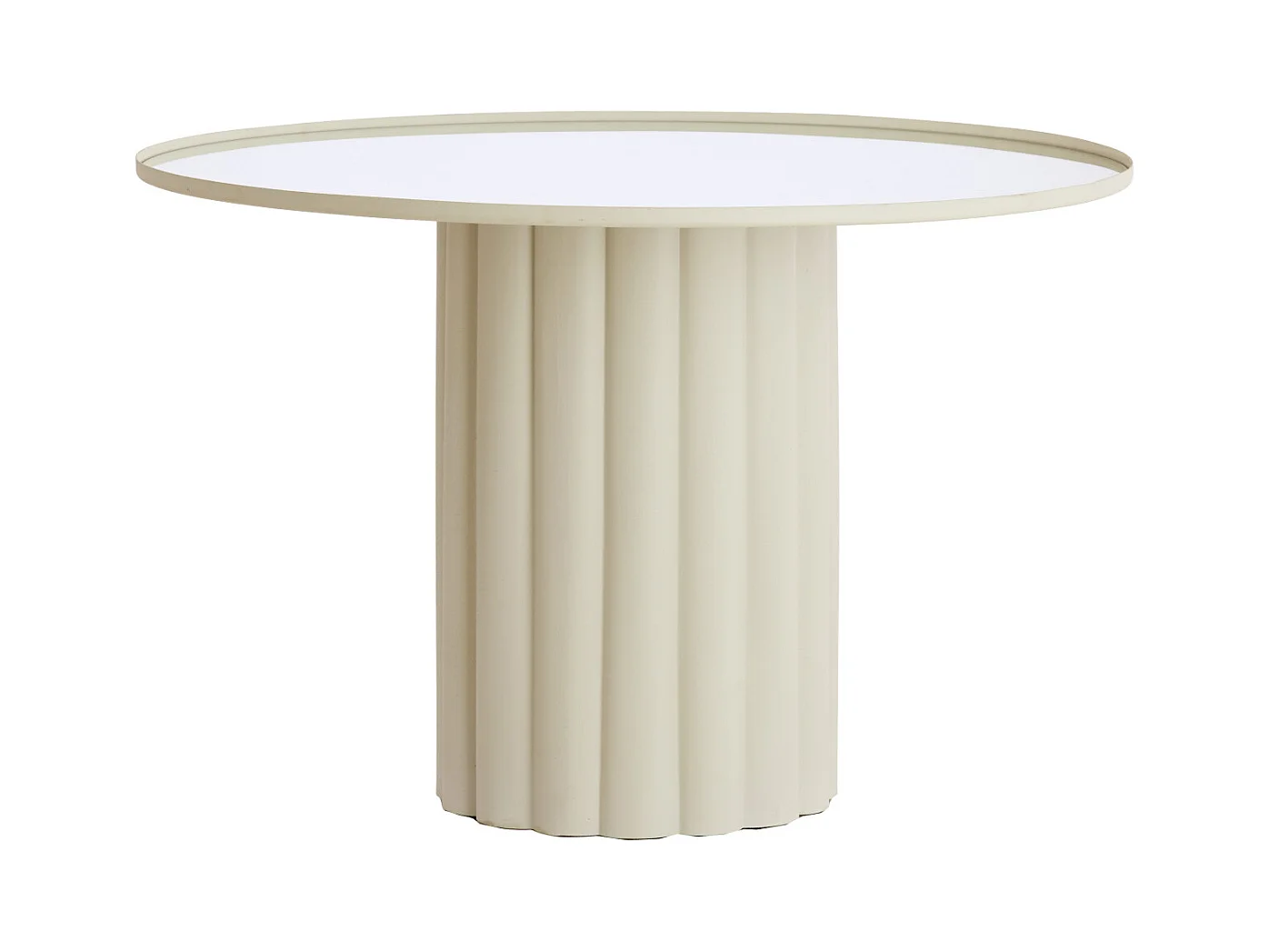 Table d'appoint ROSARIO - Ø91,5x60,5cm - Blanc