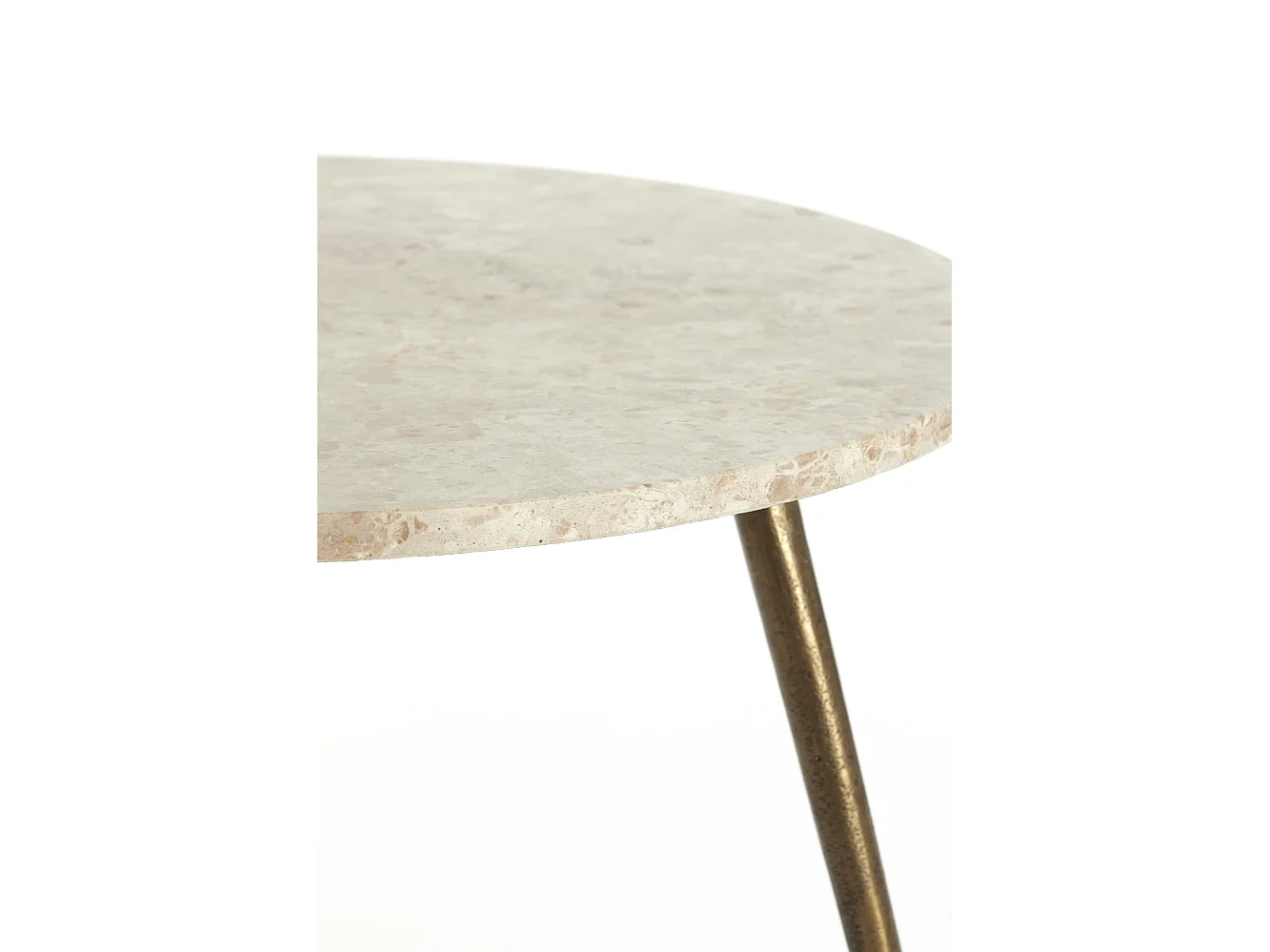 Bijzettafel ZECA - Ø67x37cm - Grijs