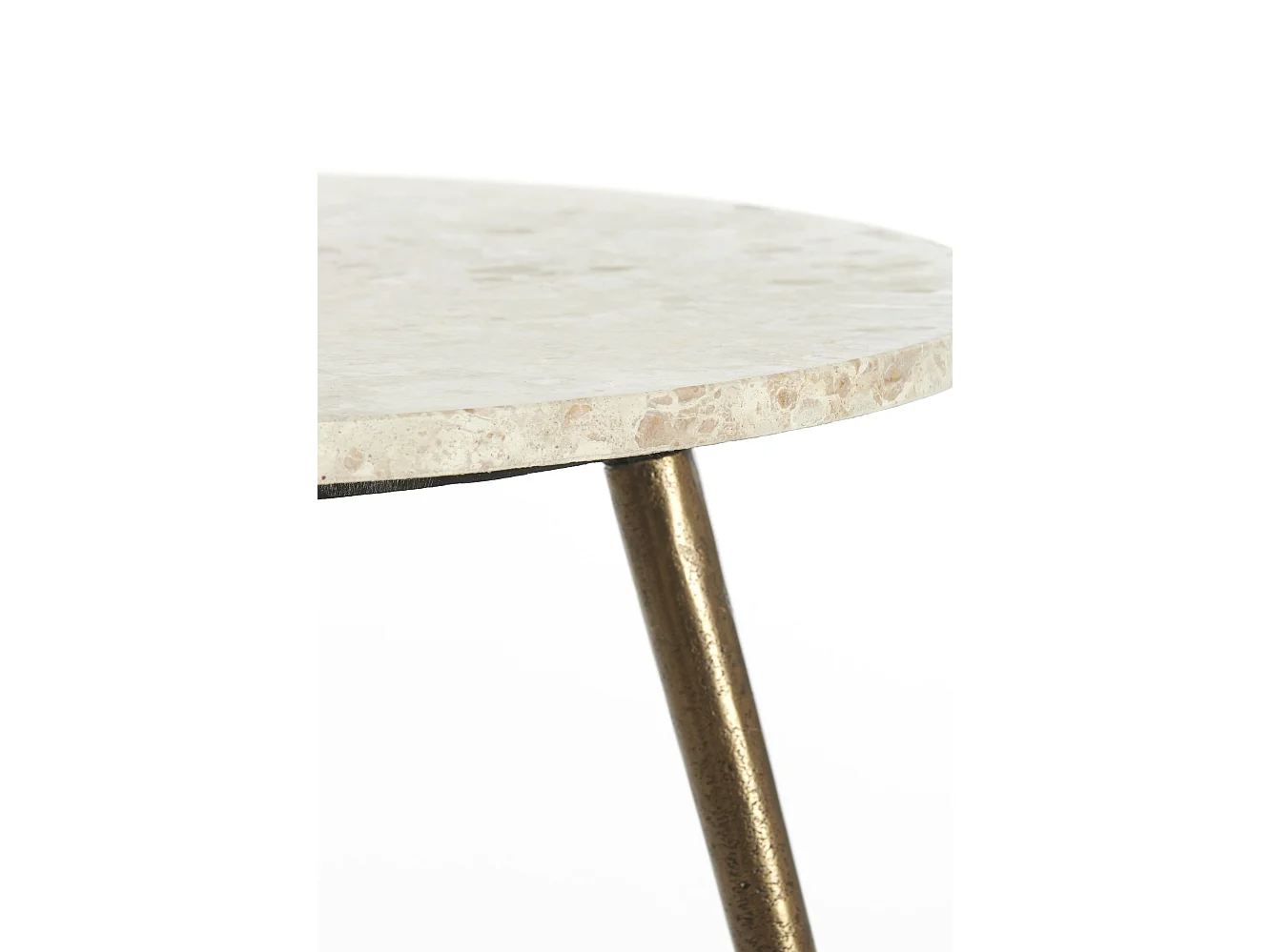 Bijzettafel ZECA - Ø67x37cm - Grijs