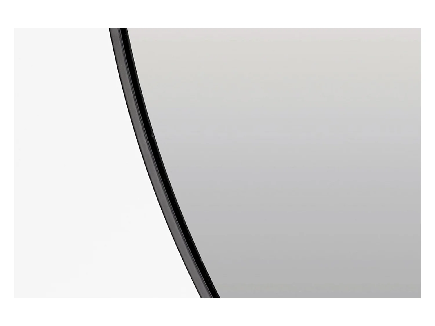 Spiegel ESPEJO - 96x1,5x96cm - Schwarz