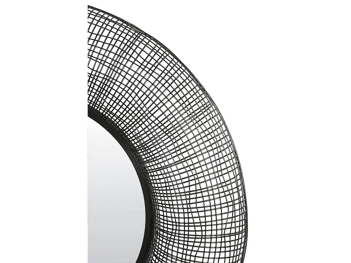 Miroir SAMAT - 89x12x89cm - Noir