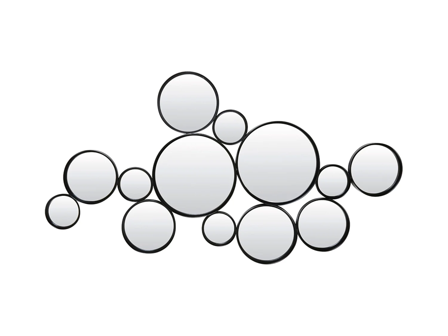 Miroir CIELO - 127x3,5x64,5cm - Noir