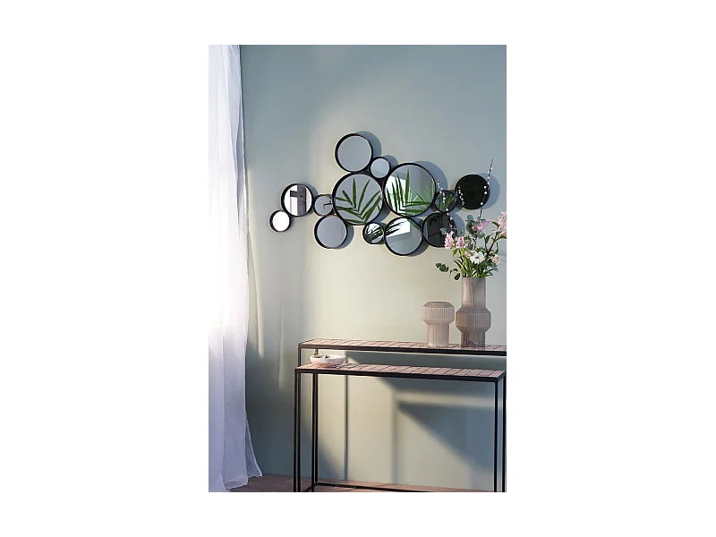 Miroir CIELO - 127x3,5x64,5cm - Noir